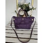 PRADA VINTAGE PURPLE FLOCCO BOW 