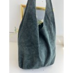 TOTE PIELE INTOARSA VERDE INCHIS