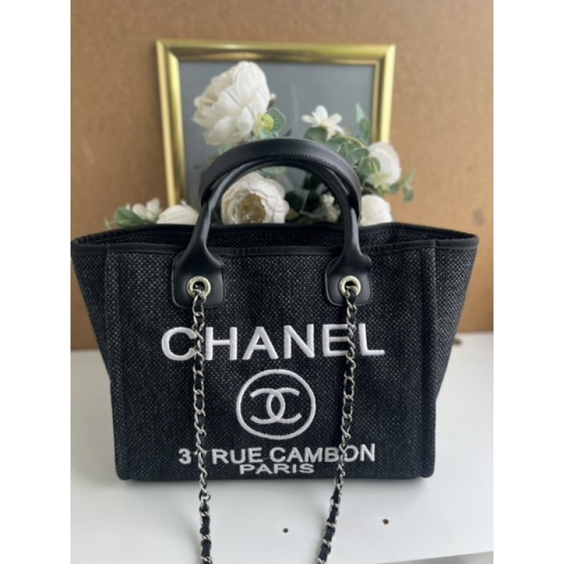 CHANEL DEAUVILLE CANVAS TOTE