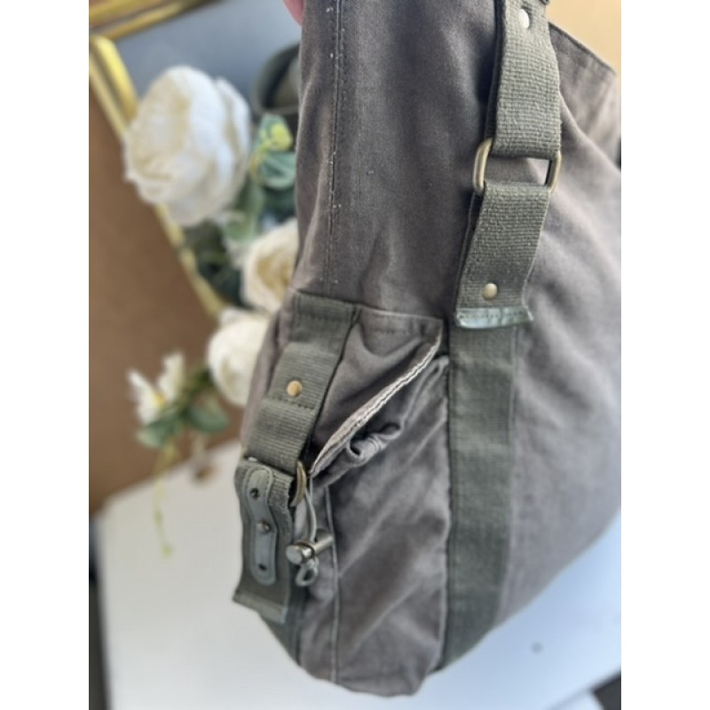 tote textil culoare army