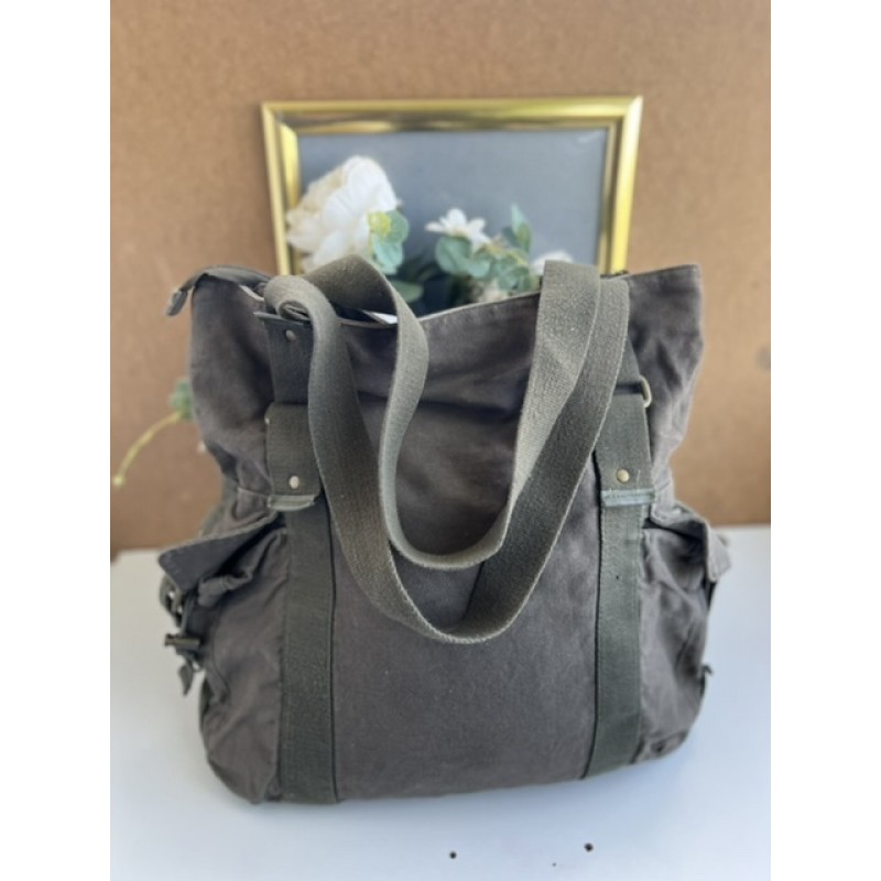 tote textil culoare army