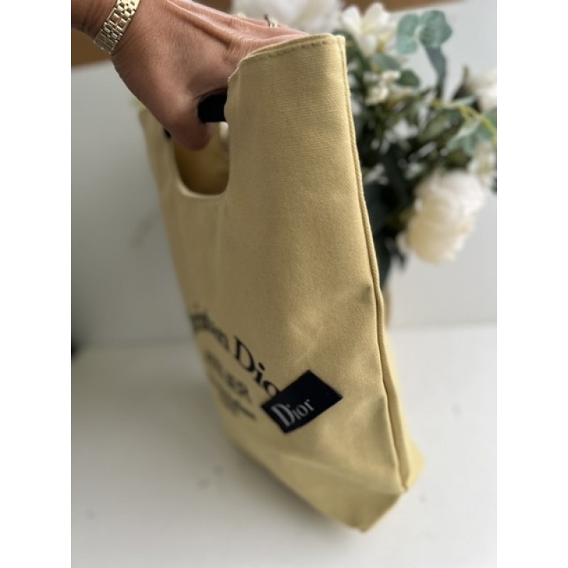DIOR geanta textila bej DIOR geanta textila bej