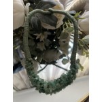 COLIER VINTAGE CU FULGI DE JAD COLIER VINTAGE CU FULGI DE JAD