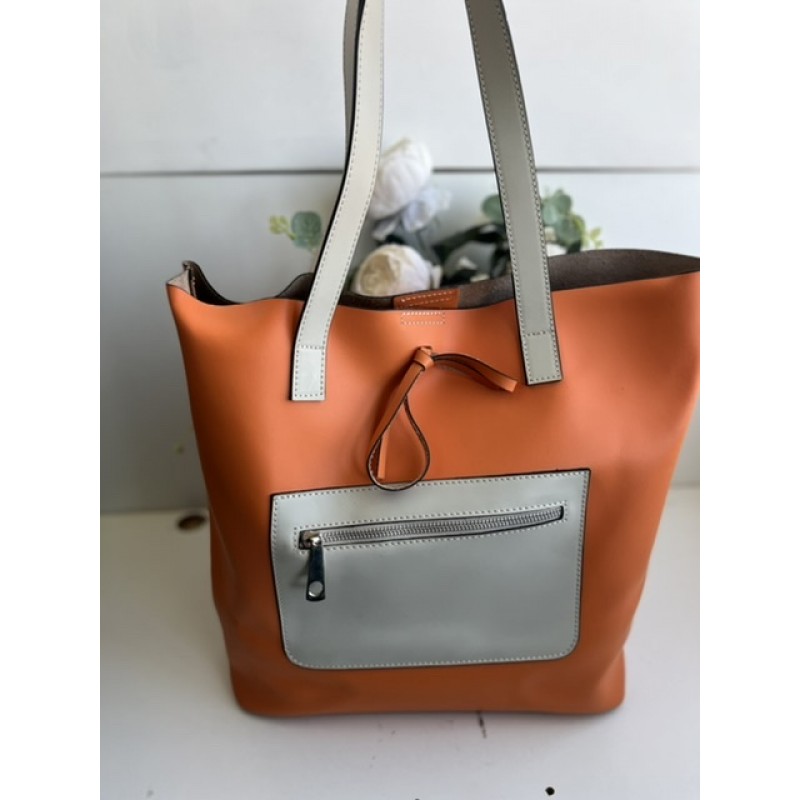 TOTE DE VARA PIELE NATURALA
