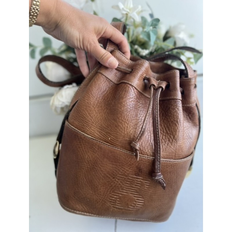 SATCHEL VINTAGE PIELE NATURALA