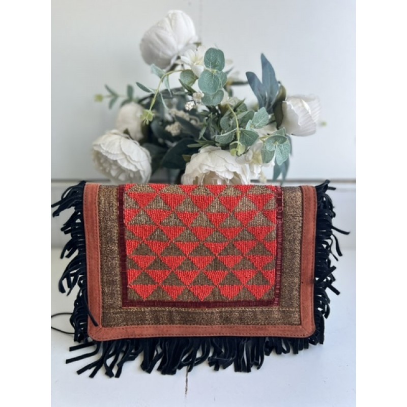 GEANTA PLIC PIELE INTOARSA BOHO