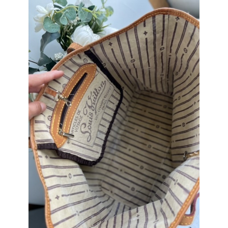 LOUIS VUITTON NEVERFULL - MIX VU PIELE NATURALA LOUIS VUITTON NEVERFULL - MIX VU PIELE NATURALA