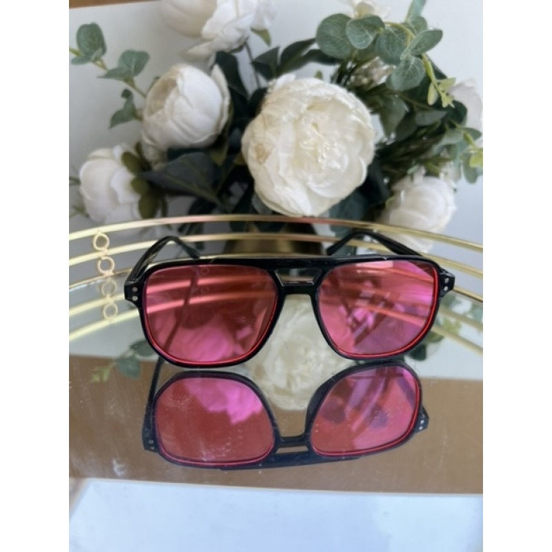 GUCCI ochelari soare unisex- lentila roz
