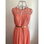 0 Rochie de ocazie vaporoasa  deep blush