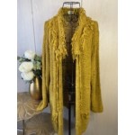 Cardigan fringe model oversized