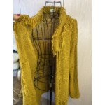 Cardigan fringe model oversized