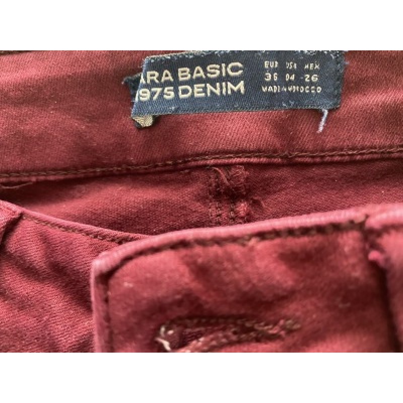 Jeans Zara bordeaux